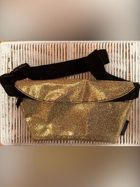 Gold Glitter Fanny Pack/Belt Bag